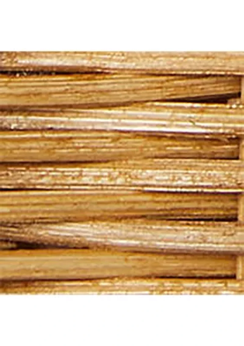 Rattan & Leather Small Farrah Satchel