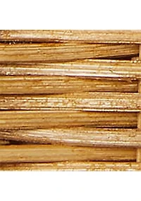 Rattan & Leather Small Farrah Satchel