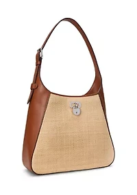 Raffia Large Tanner Shoulder Bag