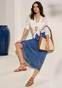 Raffia Large Tanner Shoulder Bag