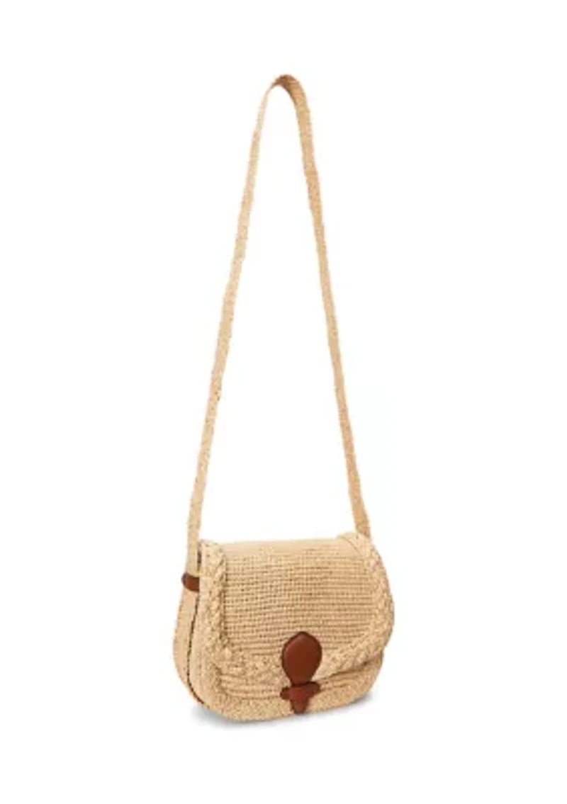 Raffia Medium Colbie Messenger Crossbody