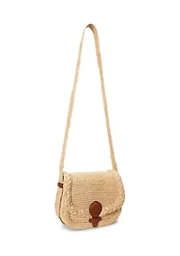 Raffia Medium Colbie Messenger Crossbody