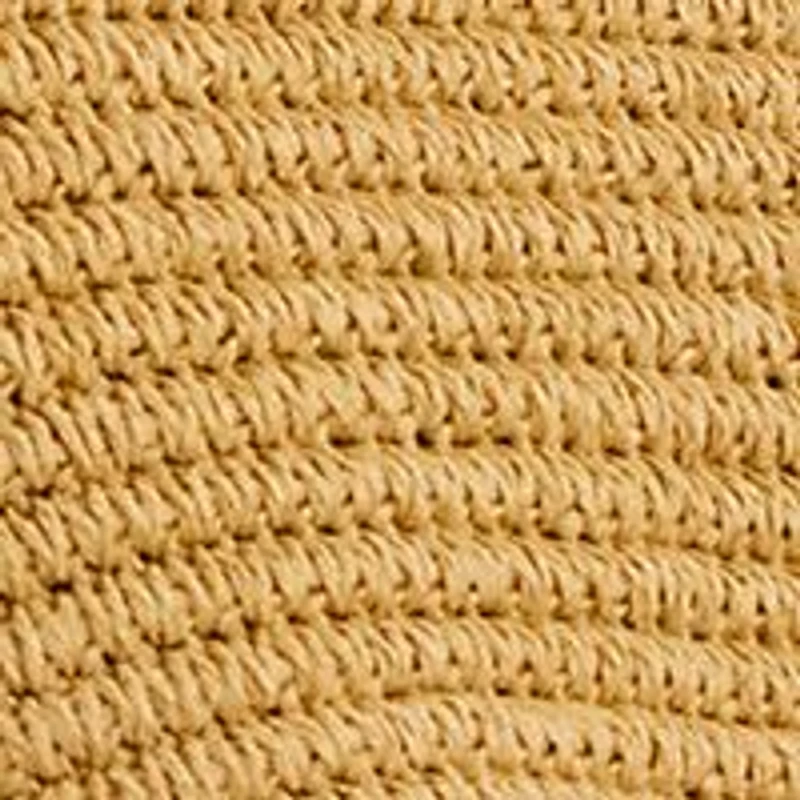 Woven Straw Medium Brie Tote Bag