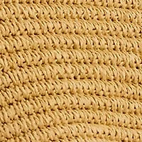 Woven Straw Medium Brie Tote Bag