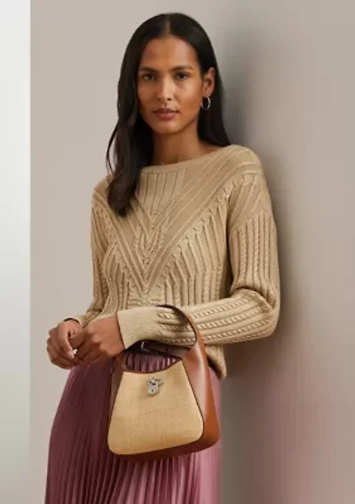 Raffia Small Tanner Shoulder Bag