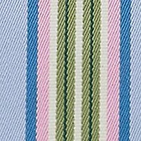 Striped Twill Large Emerie Tote Bag