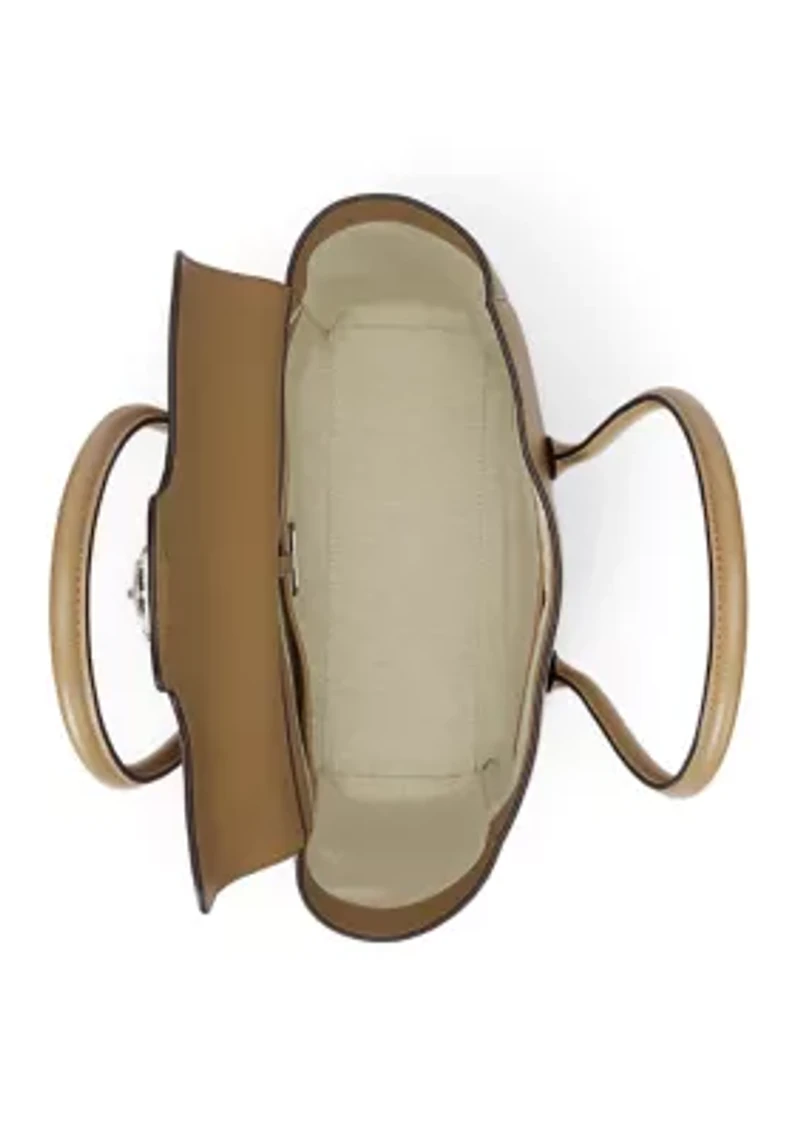 Pebbled Leather Small Tanner Satchel