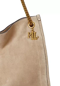 Suede Large Bradley Shopper Tote Bag