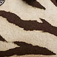 Zebra Print Canvas Small Tanner Satchel