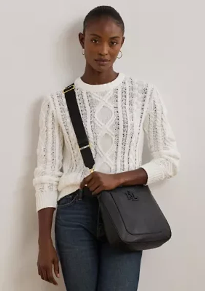 Pebbled Leather Large Cameryn Crossbody