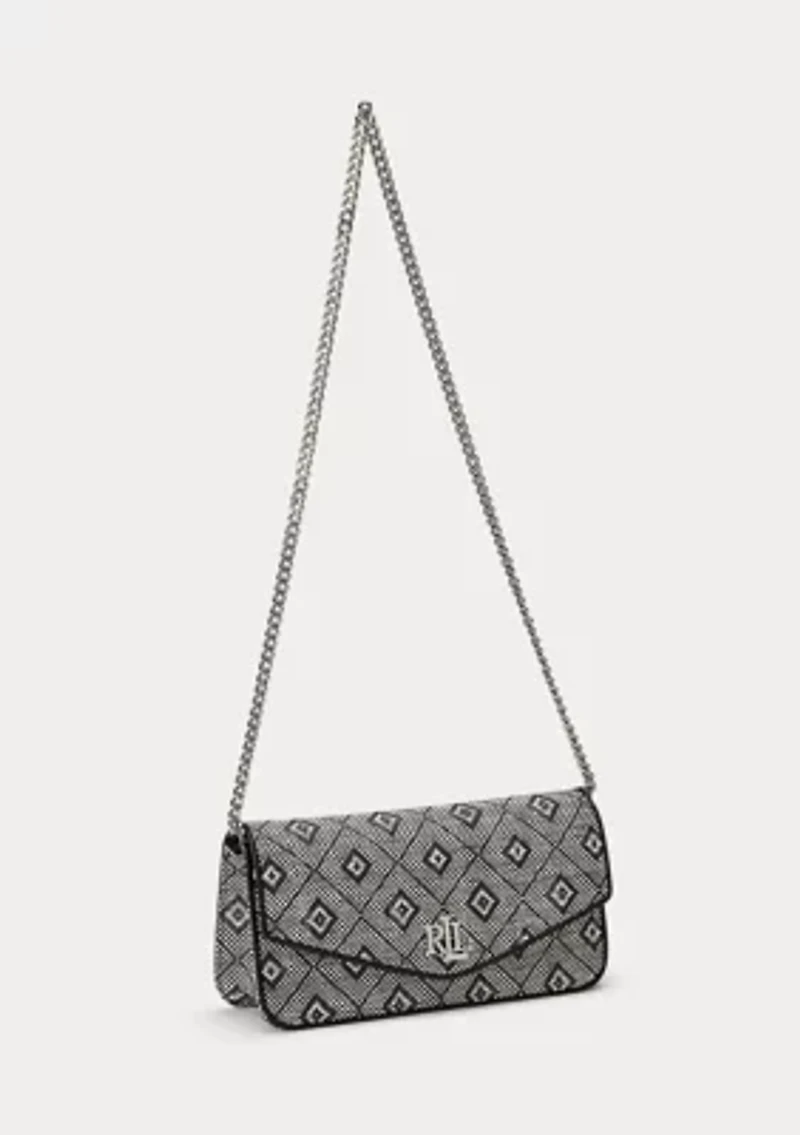 Geo-Motif Woven Straw Medium Sawyer Bag