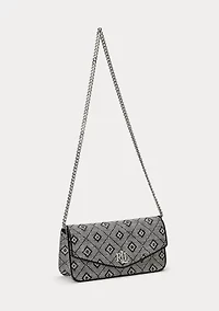 Geo-Motif Woven Straw Medium Sawyer Bag