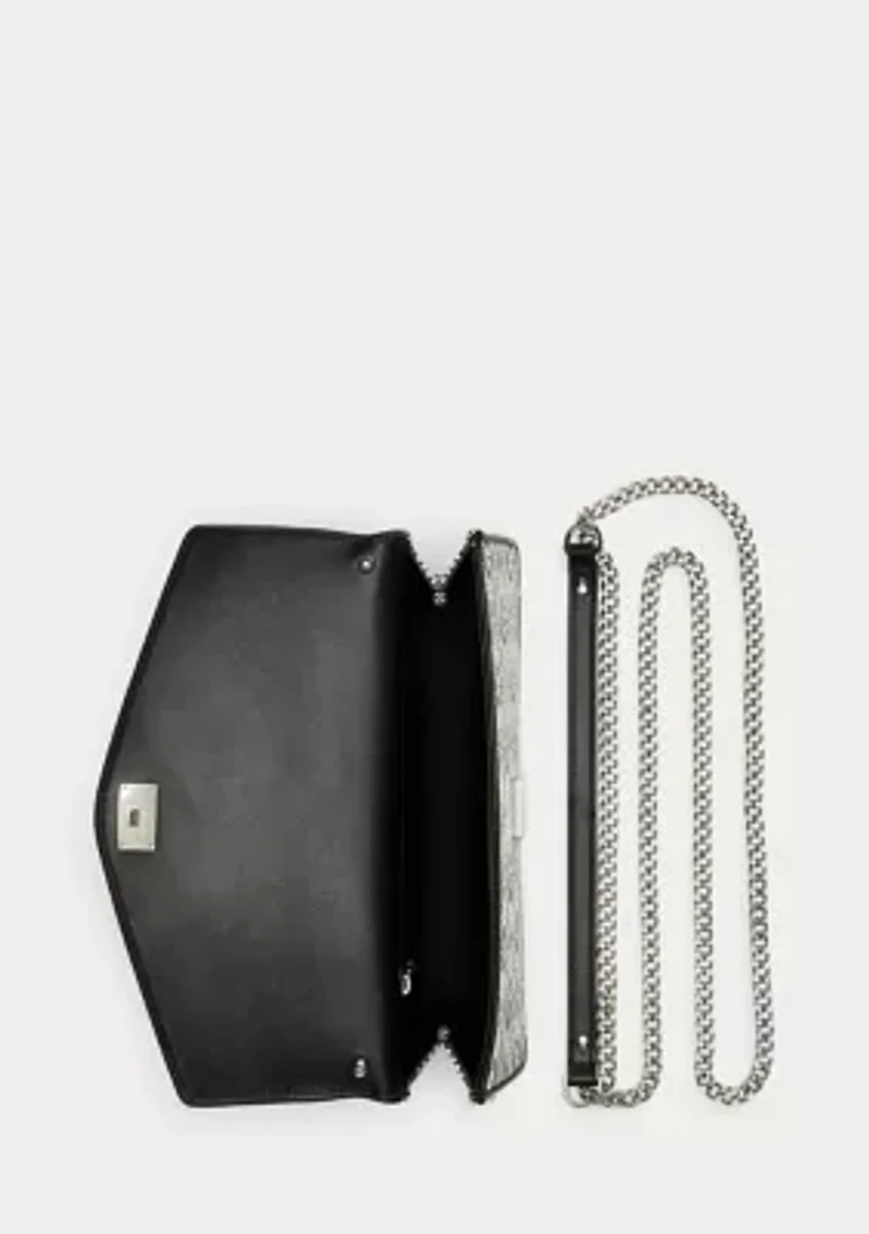 Geo-Motif Woven Straw Medium Sawyer Bag