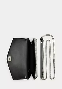 Geo-Motif Woven Straw Medium Sawyer Bag