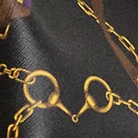 Belting-Print Small Reese Bucket Bag