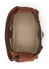 Fringe-Trim Small Tanner Shoulder Bag