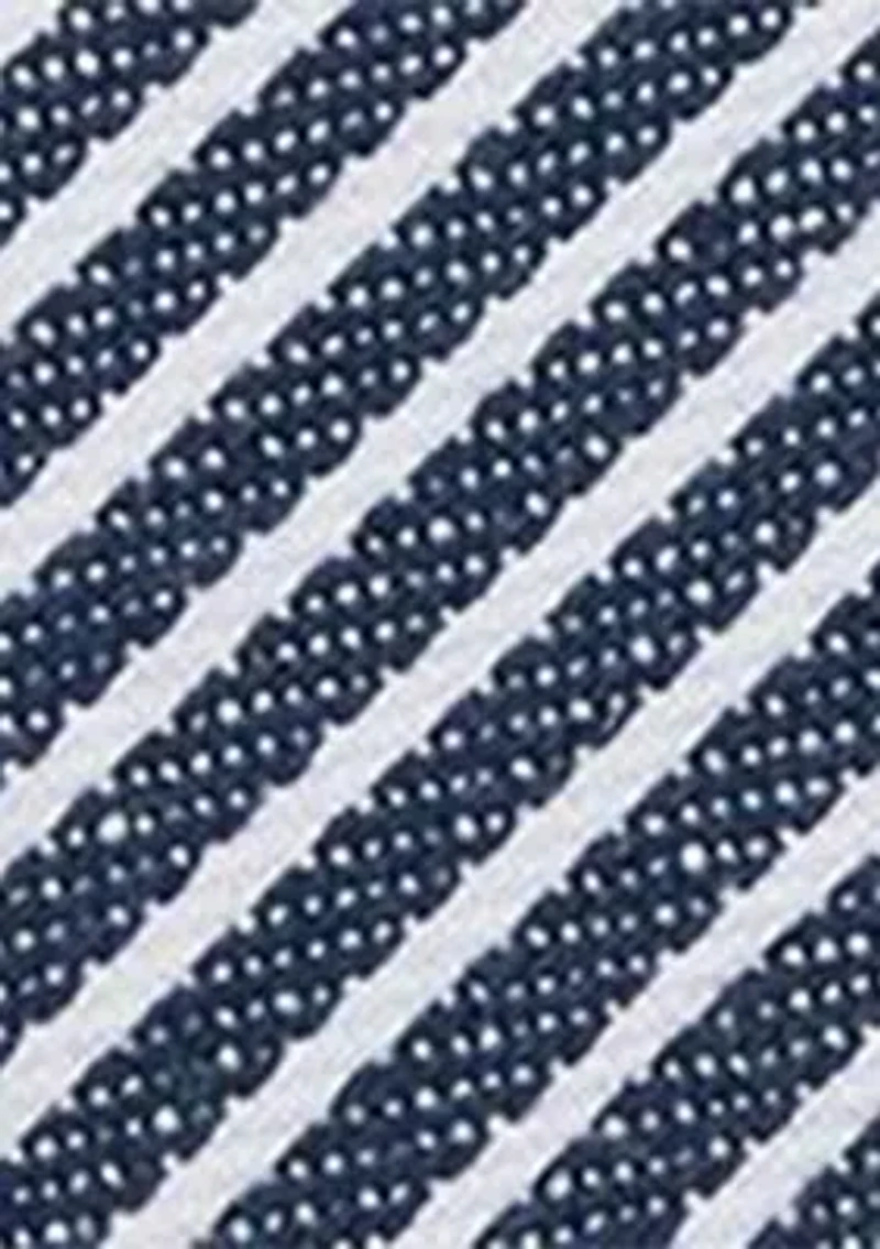 Striped Canvas Small Farrah Satchel
