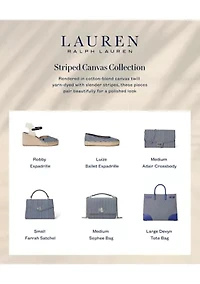 Striped Canvas Medium Sophee Bag