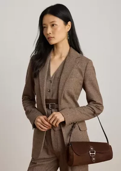 Suede Medium Tasha East-West Bag