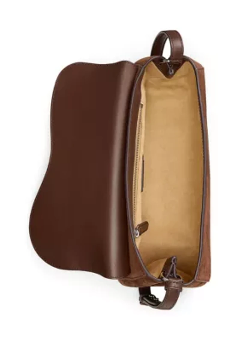 Suede Medium Tasha East-West Bag