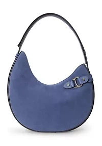 Suede Large Tasha Shoulder Bag