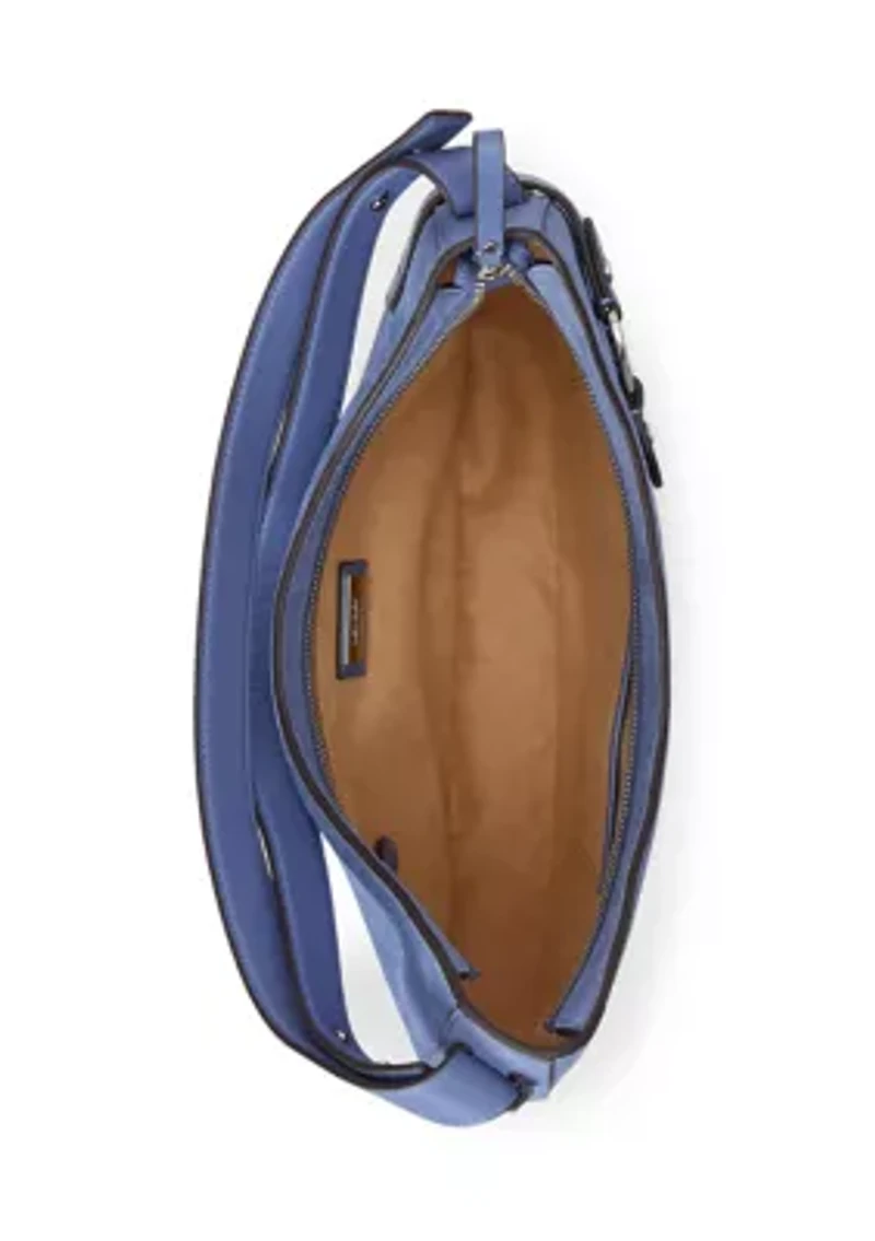 Suede Large Tasha Shoulder Bag