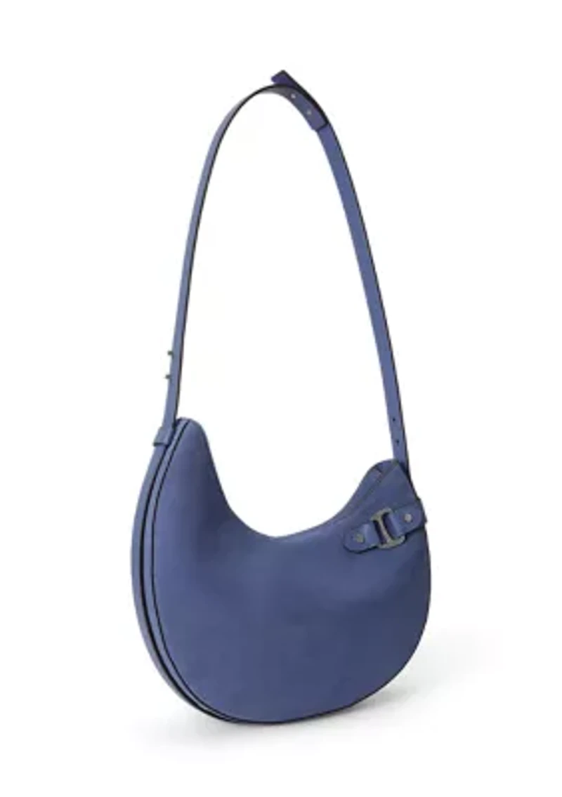 Suede Large Tasha Shoulder Bag