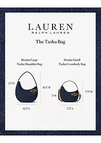 Denim Large Tasha Shoulder Bag