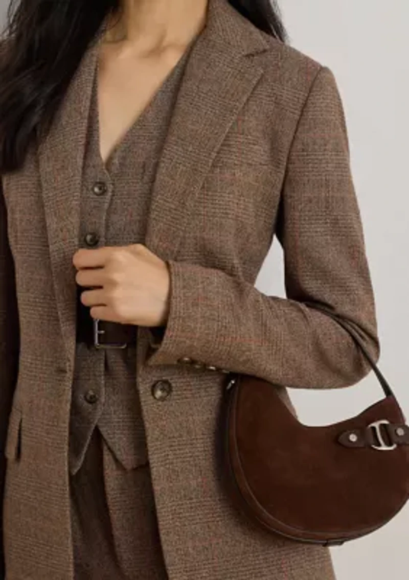 Suede Small Tasha Crossbody Bag