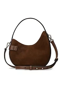 Suede Small Tasha Crossbody Bag