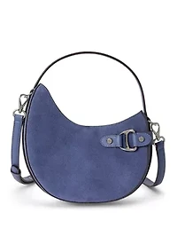 Suede Small Tasha Crossbody Bag