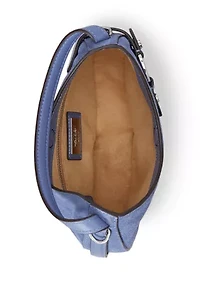 Suede Small Tasha Crossbody Bag