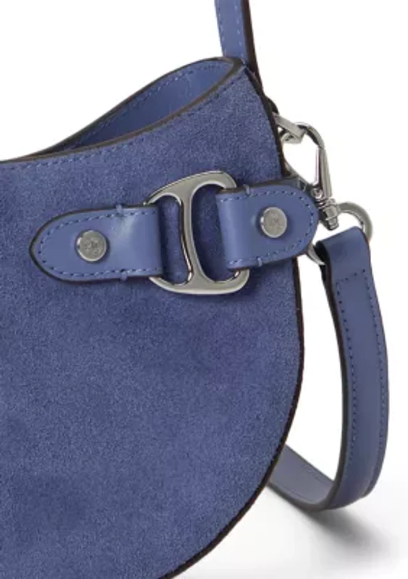 Suede Small Tasha Crossbody Bag