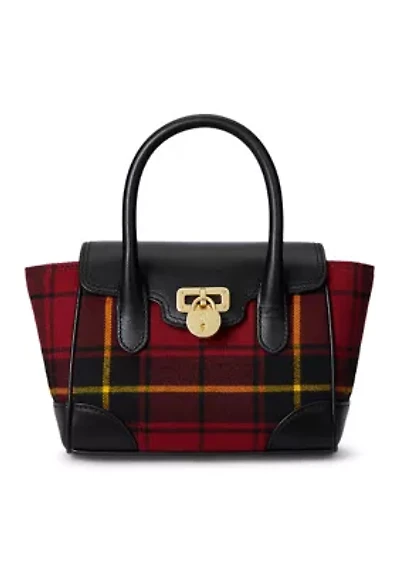 Plaid Twill Small Tanner Satchel