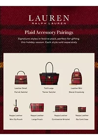 Plaid Twill Large Tanner Satchel