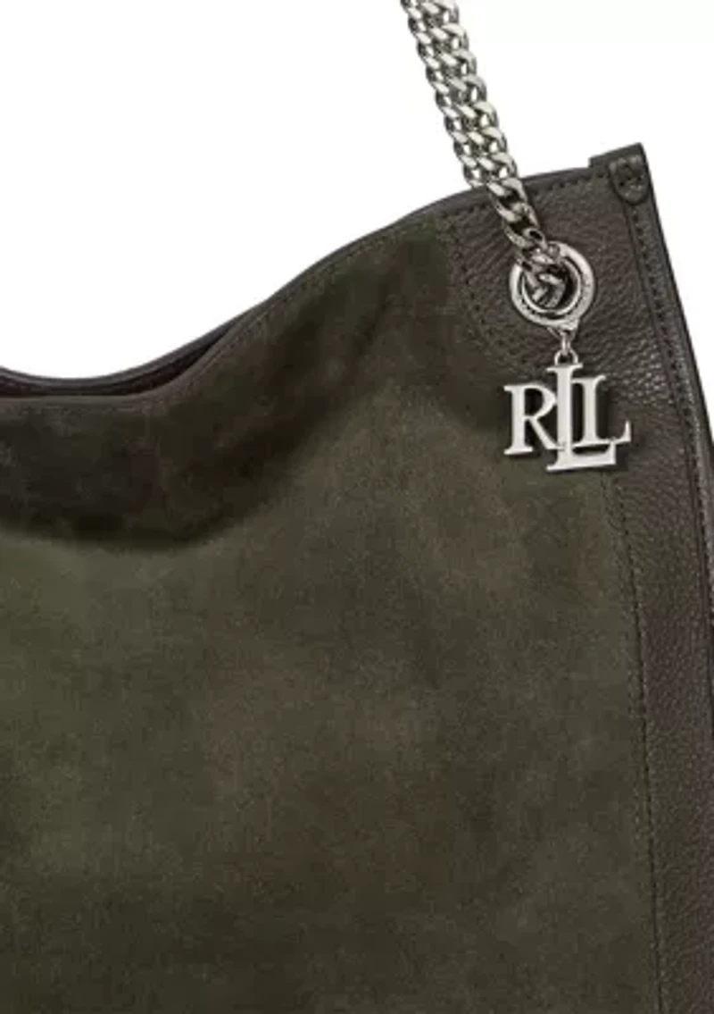 Suede & Leather Large Bradley Tote Bag