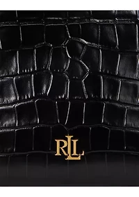 Croc-Embossed Medium Witley Bucket Bag