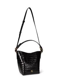 Croc-Embossed Medium Witley Bucket Bag
