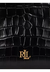 Croc-Embossed Medium Witley Bucket Bag