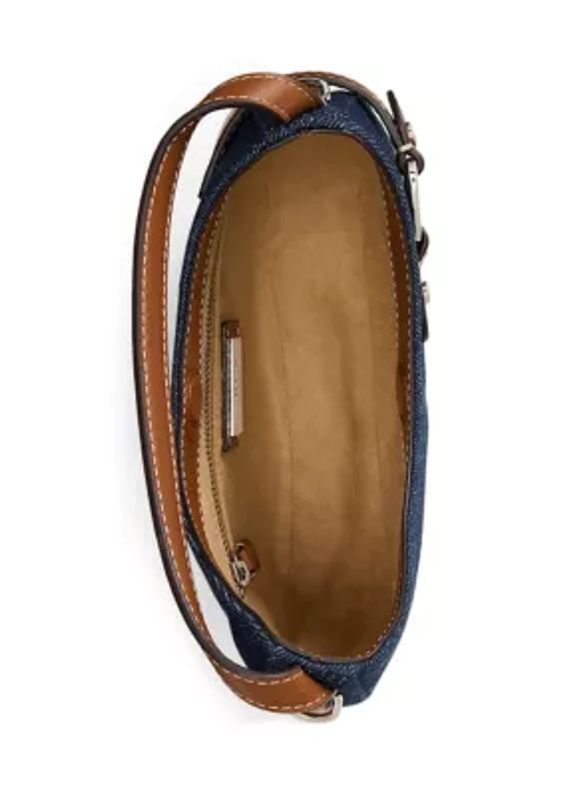 Denim Small Tasha Crossbody Bag