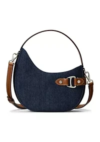 Denim Small Tasha Crossbody Bag