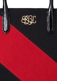 Two-Tone Canvas Large Devyn Tote Bag