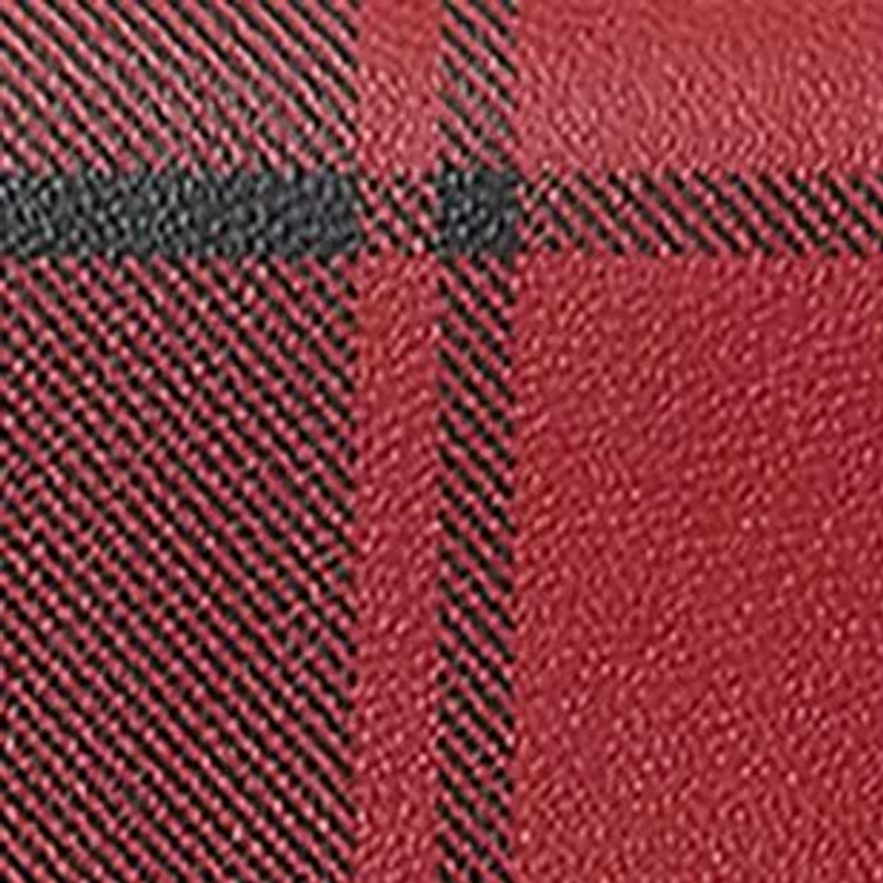 Plaid Leather Small Farrah Satchel