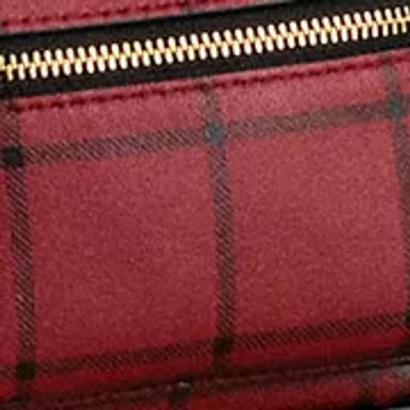 Plaid Leather Mini Stevie Crossbody