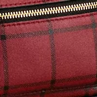Plaid Leather Mini Stevie Crossbody