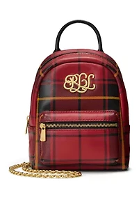 Plaid Leather Mini Stevie Crossbody