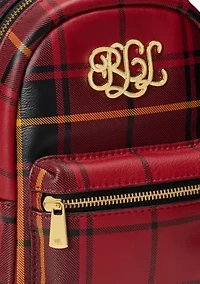 Plaid Leather Mini Stevie Crossbody