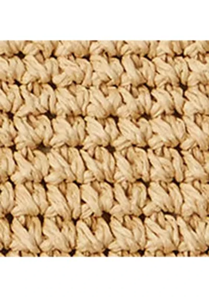 Crocheted Straw Large Lainey Tote Bag
