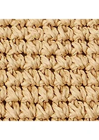 Crocheted Straw Large Lainey Tote Bag