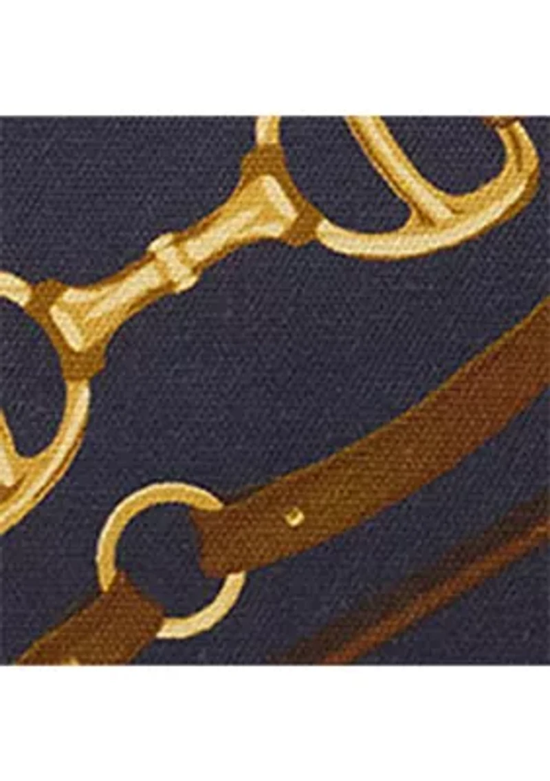 Belting-Print Large Devyn Tote Bag